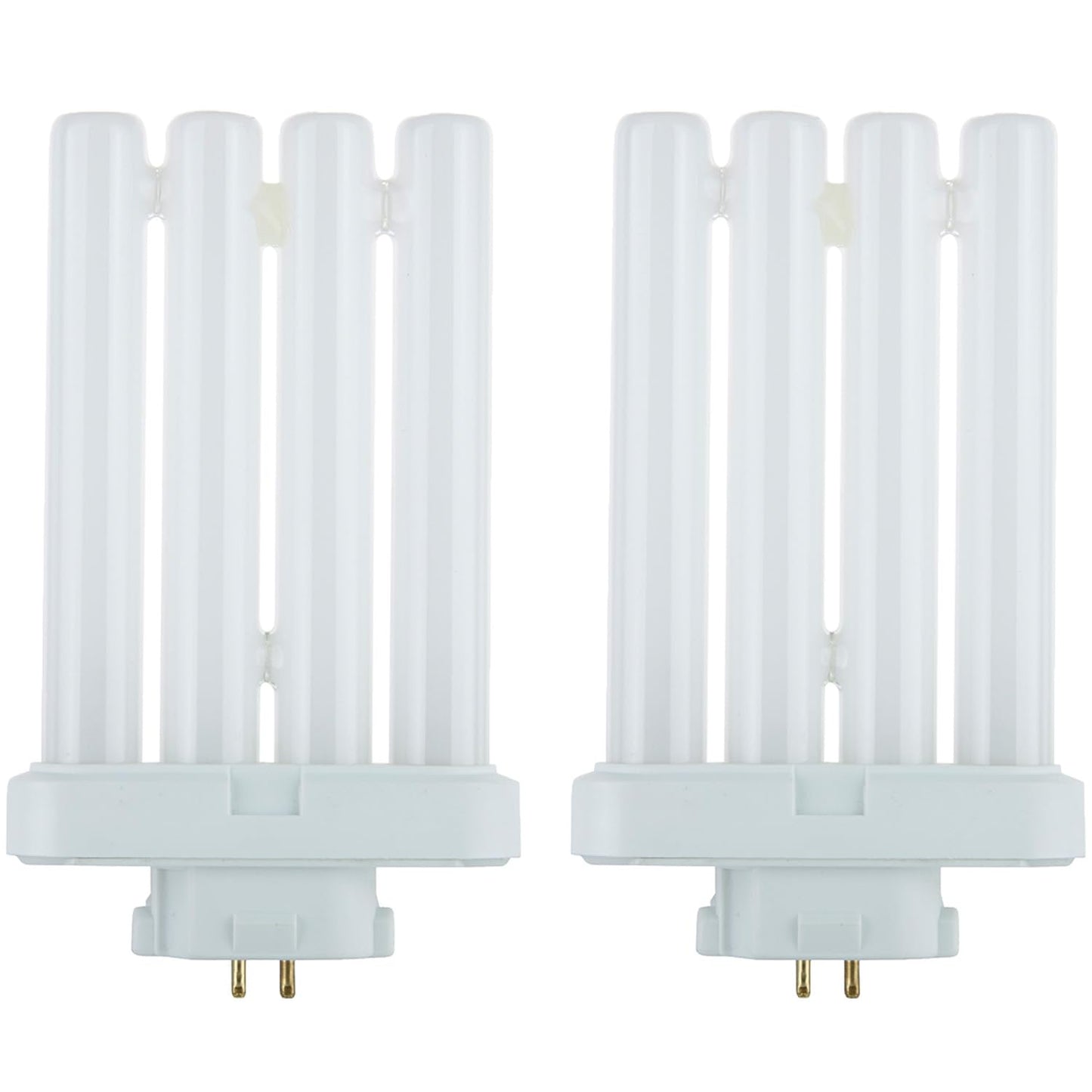 Sunlite 40530 FML27/30K/2PK Quad Tube Plug-in Compact Fluorescent Lamp, FML 4-Pin, 27 Watts, 1500 Lumens, 3000K Warm White, 4-Pin (GX10q4) Base, 120