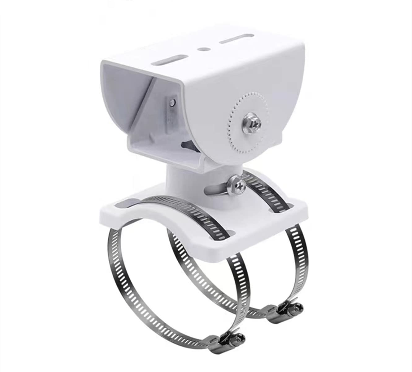 BeElion Aluminum Alloy Surveillance Camera Pole Mount Kit - Horizontal/Vertical Wall/Ceiling/Pillar Bracket for CCTV, PTZ, Dome Cameras - Stainless