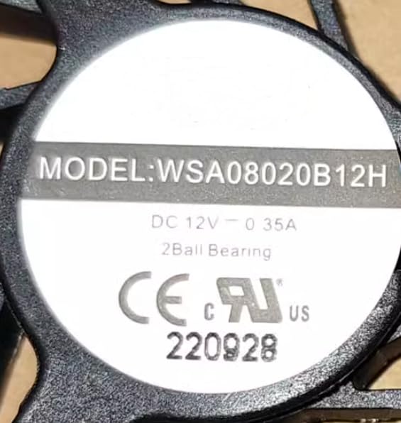 WSA08020B12H DC 12V 0.35A 8017 4-Wire CPU Fan