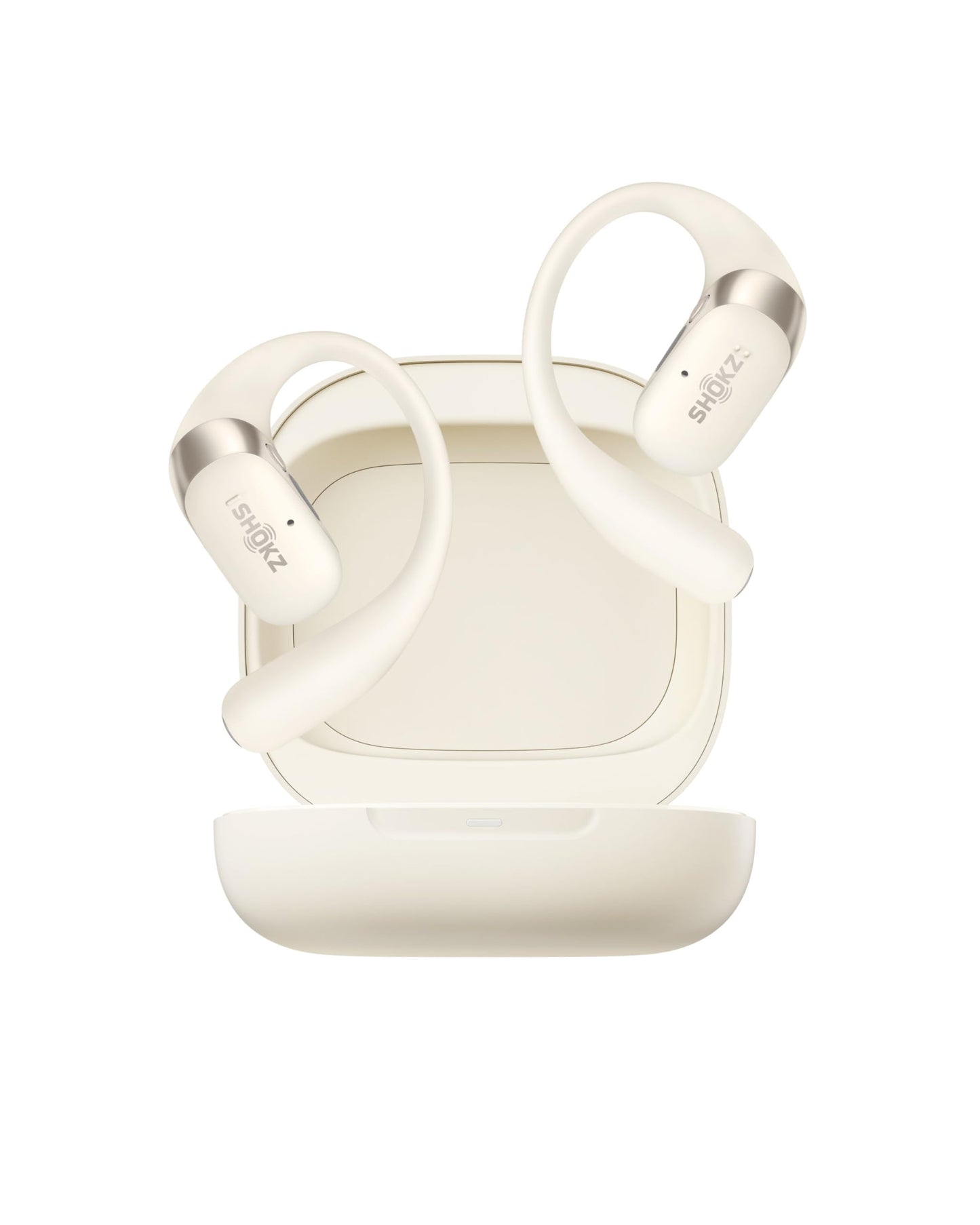 SHOKZ OpenFit 2 Open-Ear Earhook Bluetooth Earbuds, White,48H Playtime