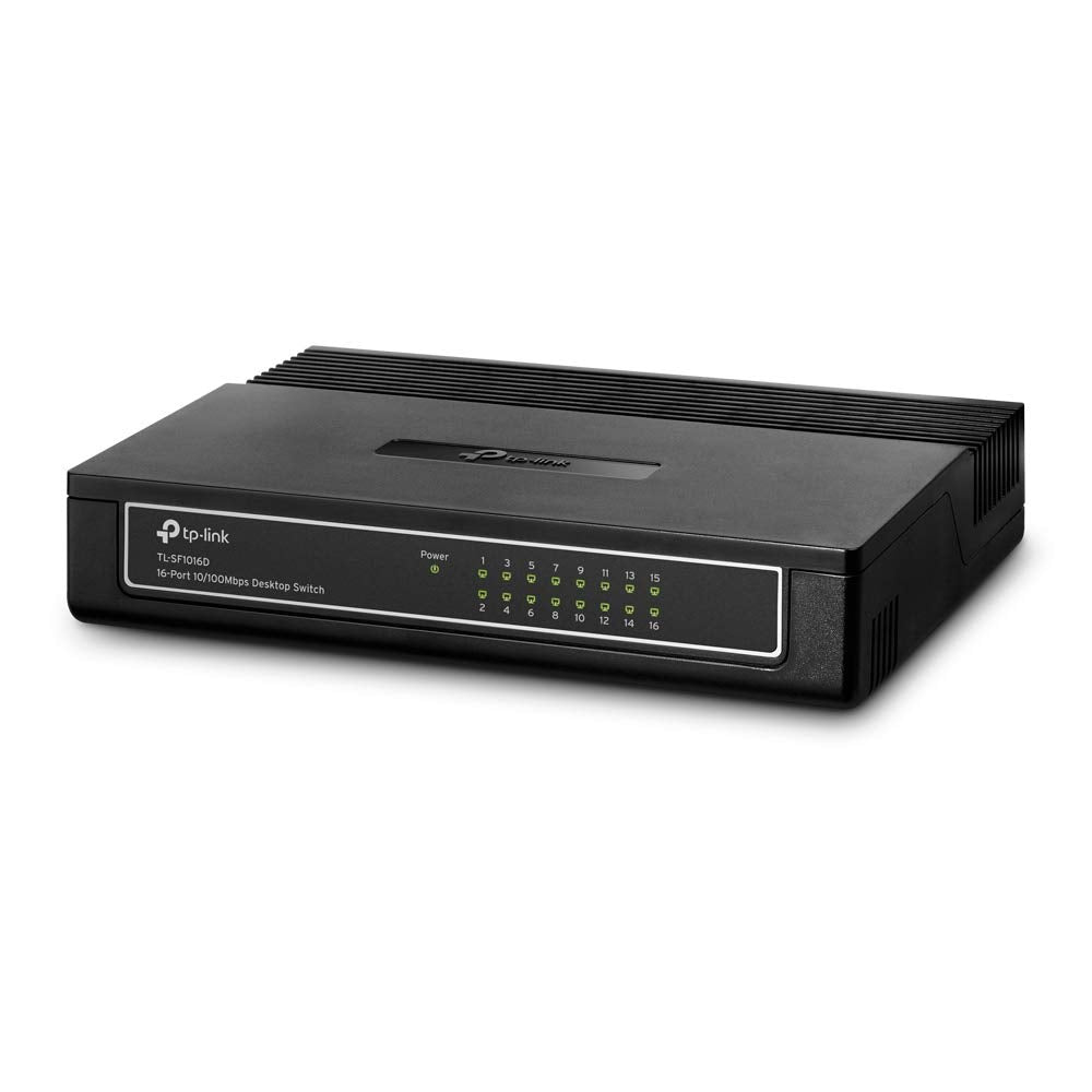 TP-Link 2KA4926 TL-SF1016D 16-Port 10/100Mbps Desktop Switch, 3.2Gbps Capacity