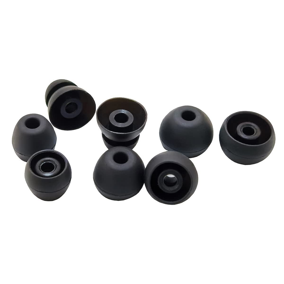 Luckvan Silicone Earbuds Tips for Powerbeats Pro & 2/3 Replacement Eartips 8 Pairs L/M/S Double Flange Rubber Ear Tips