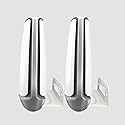 Sturdy Metal Made Wall Mount Compatible with Orbi WiFi 6, Stand Holder Bracket for Orbi Mesh WiFi 6 System RBK850 RBK851 RBK852 RBK853, RBRE963(2pcs)
