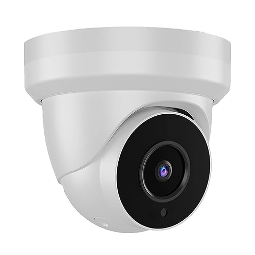 Tennoz 5MP Security Camera 4-in-1 TVI/CVI/AHD/CVBS 960H Analog CCTV Camera Security Dome Outdoor, 2.8mm Lens, 105° Wide Angle, 98ft Night Vision, IP66