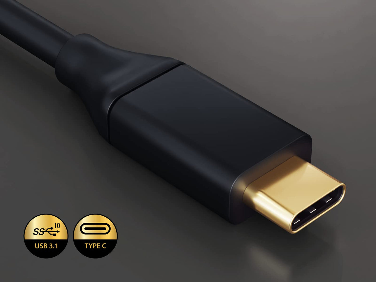 Cable Leader USB 3.1 Type C Male to DisplayPort 4K @ 60Hz Male Cable, Black 3 Foot
