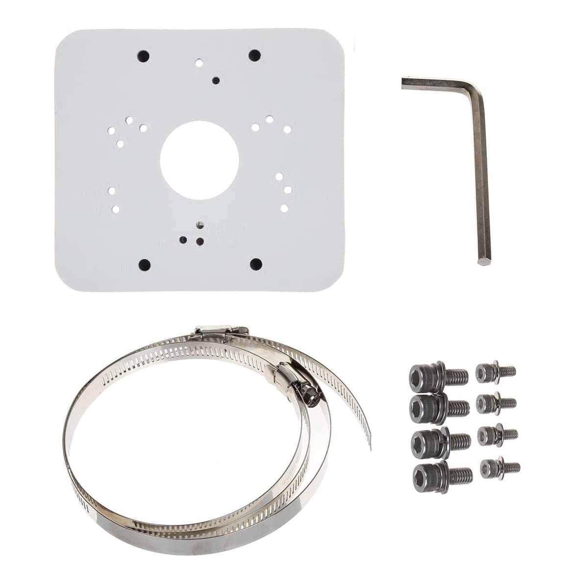 PFA152-E Pole Mount Bracket for Dahua IP and CVI Camera, White, Pack of 1
