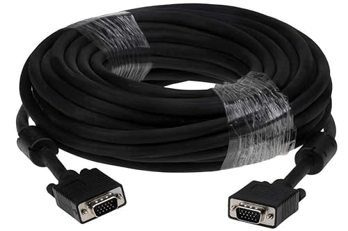 SF Cable, 50ft HD15 SVGA M/M Monitor Cable with Ferrite Bead