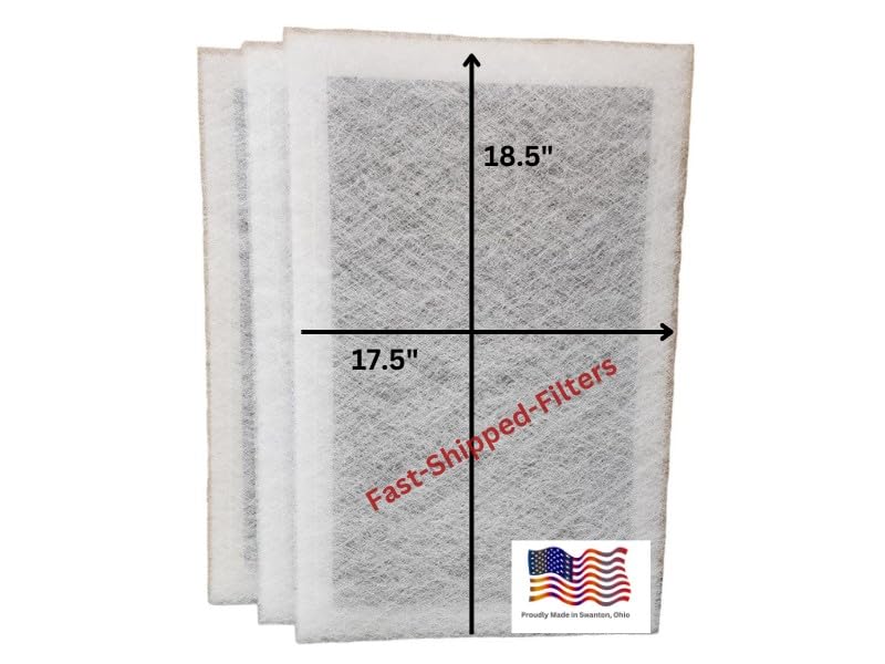 Fast-Shipped-Filters 3Pack 20x20 Designed to Fit ECO Healthy Home Air Cleaners Filter Replacement Polarized Pads (Actual Filter Size is 17.5"x18.5")