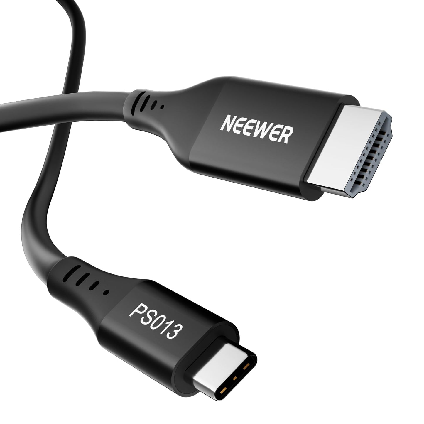 NEEWER USB C to HDMI Cable (55cm), 4K 60Hz High Speed Type C to HDMI 2.0 Cable Accessories Compatible with iPhone 17 Pro Max 16 15 S25 Ultra MacBook