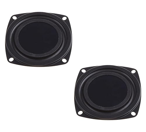 SiyphuNing 2pcs 2 Inch 52mm Woofer Vibrating Membrane Iron Rubber Vibration Diaphragm Plate Replacement Passive Radiator Film for Bass Speaker