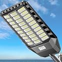 Deepn Solar Street Light, Commercial Grade Solar Lights Outdoor IP67 Waterproof, 9800W LED Flood Security Lights Motion Sensor & Dusk to Dawn Outdoor