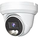 Marquis 8MP 24/7 Full-Color HD TVI/CVI/AHD/CVI Turret Dome with Sony-Starvis CCTV Security Camera, Outdoor Color Night Vision Waterproof Analog