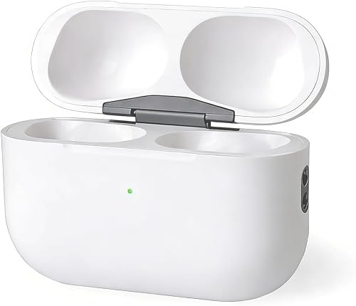Wireless Charging Case Replacement Compatible with AirPods Pro 1st & 2nd Generation,(USB-C) (Earbuds Not lncluded) (White)