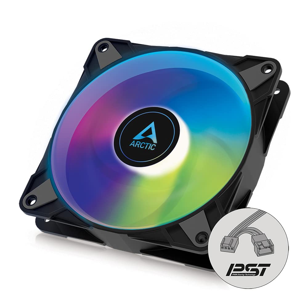 ARCTIC P12 PWM PST A-RGB - PC Fan, 120mm Fan, PC Case Fan, Single Fan