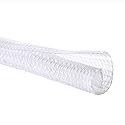 QCSIW 3/8 Inch -50ft Split Cable Sleeve, Braided Wire Loom Tubing Cord Protector for Cable Management,Protect Pets from Chewing, Flexible Wire Wrap