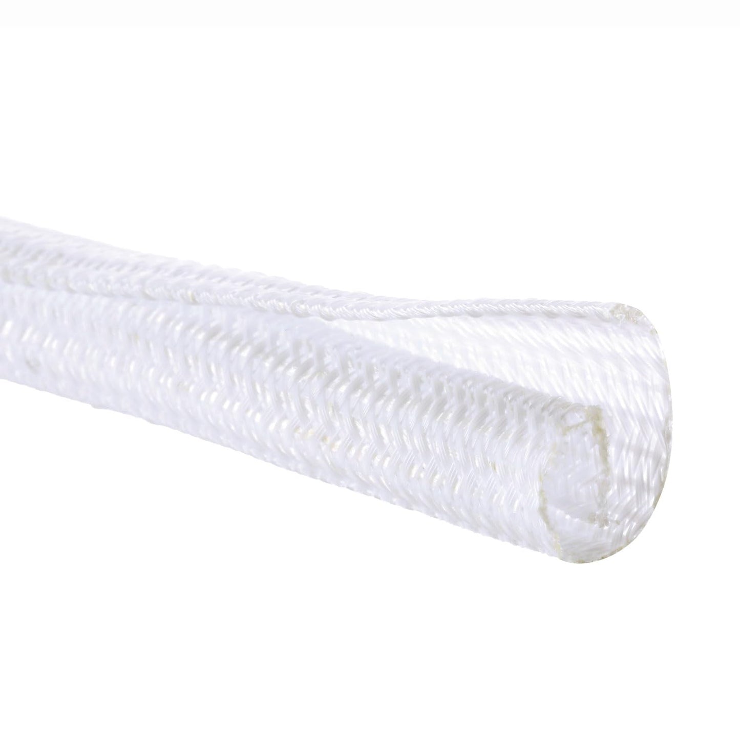 QCSIW 1/4" x25ft Split Sleeve Wire Loom Tubing - Cat-Proof Cord Protector for USB, Power, Audio/Video Cables | Chew-Resistant Cable Sleeve | Easy