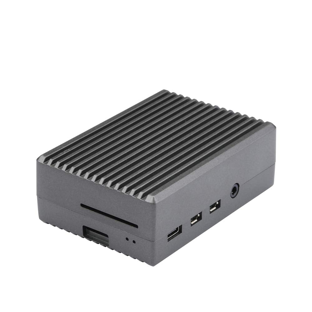 Raspberry Pi 4 Aluminum Case RPI 4B Shell Metal Box Grey Enclosure for RPI 4 Model B Only (Grey)