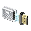 HESKUL Magnetic HDMI Coupler 8K@60Hz HDMI Female to Male Adapter HDMI 2.1 Connector 3D Extender Compatible with HDTV Roku Stick Chromecast HDMI Cable
