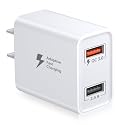 Dual USB Wall Charger 30W, Costyle Quick Fast Charger 3.0 Power Adapter & 5V 2.4A USB Charger Block Plug Compatible Galaxy S23 S22 S21 S20 S10,Note 10