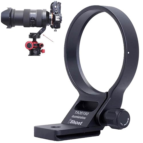 iShoot Tripod Mount Ring Lens Collar Compatible with Tamron 35-150mm f/2-2.8 Di III VXD A058 E Mount, Lens Support Holder Bracket Bottom is Arca-Swiss