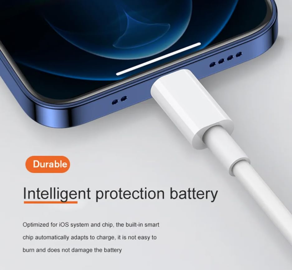 USB-A to USB-C Fast Charging and Syncing Cable | 3.3 Ft White Fast Charging and Syncing Cable for iPhone 15/ iPhone 15 Pro/iPhone 15 Pro Max/iPad Pro