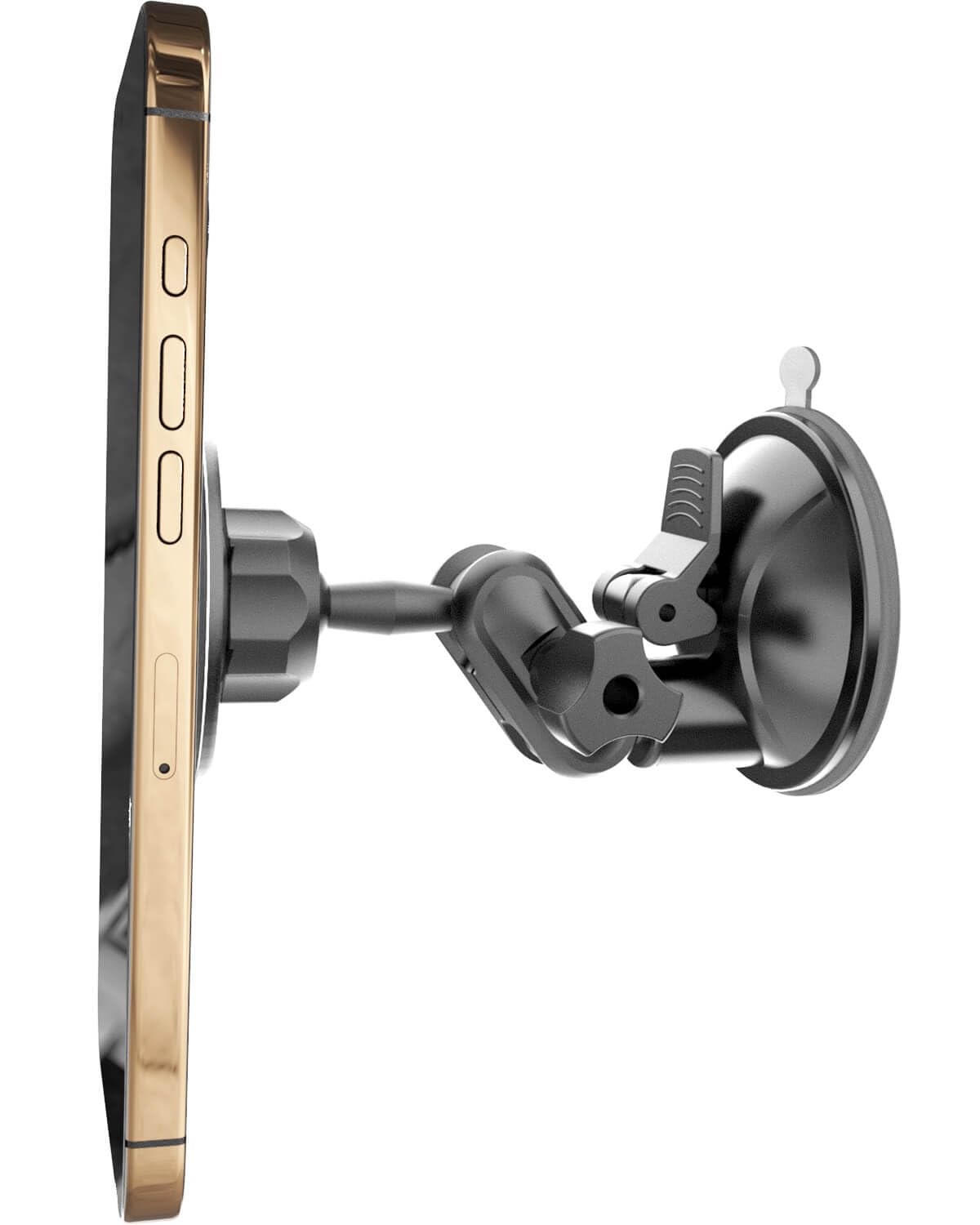 Quyee Universal Magnetic Phone Holder, Multi-Directional Dual 360 Degree Rotating Suction Cup Phone Wall Mount, Tiktok YouTube Vlog Video Recording