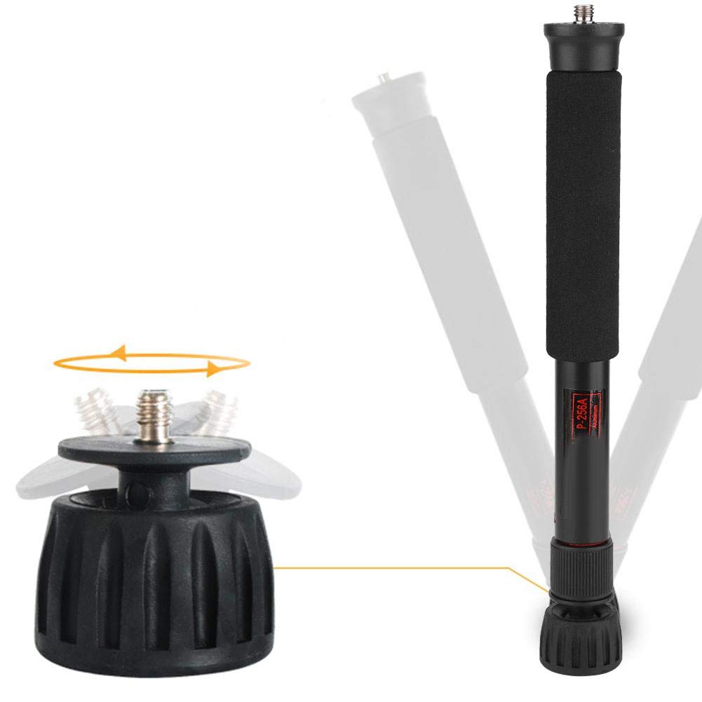 Mini Camera Monopod 48 Inch, Portable Adjustable Height Monopod Selfie Stick Mount Support Rod for DSLR Camera Mirrorless Camera, Flash, Mobile