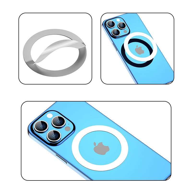 RecDec for Magsafe Car Mount Phone Holder Replacemet Magnetic Stand Base with 17mm Ball Joint Socket for Mag Safe iPhone Andriod Smartphone Windshield