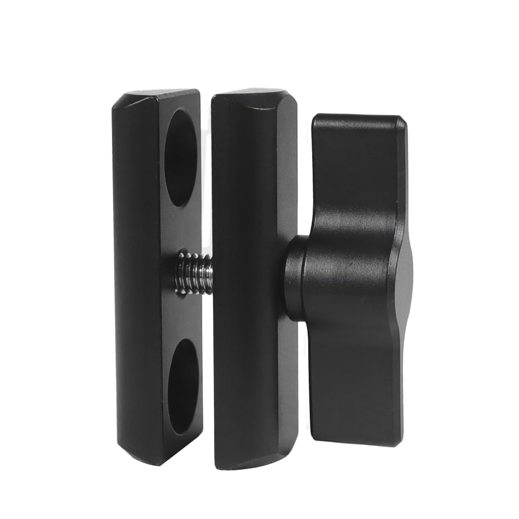 NovelGoal Aluminum Alloy Double Socket Arm for 17mm Ball Head Holder Mount Clamp Compatible with RAM Bicycle Motorcycle Camera Extension Arm