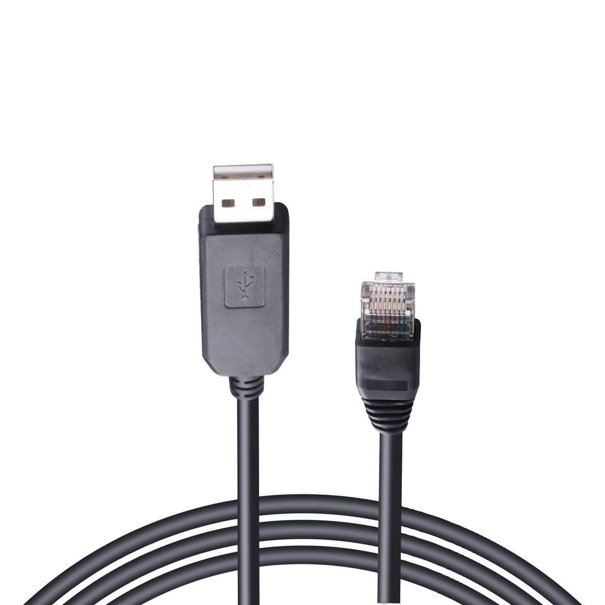 5FT USB Console Cable Compatible for Cisco Juniper Router Switch FT232RL Chip USB to RS232 RJ45 Console Serial Cable for Windows 8, 7, Vista, Mac