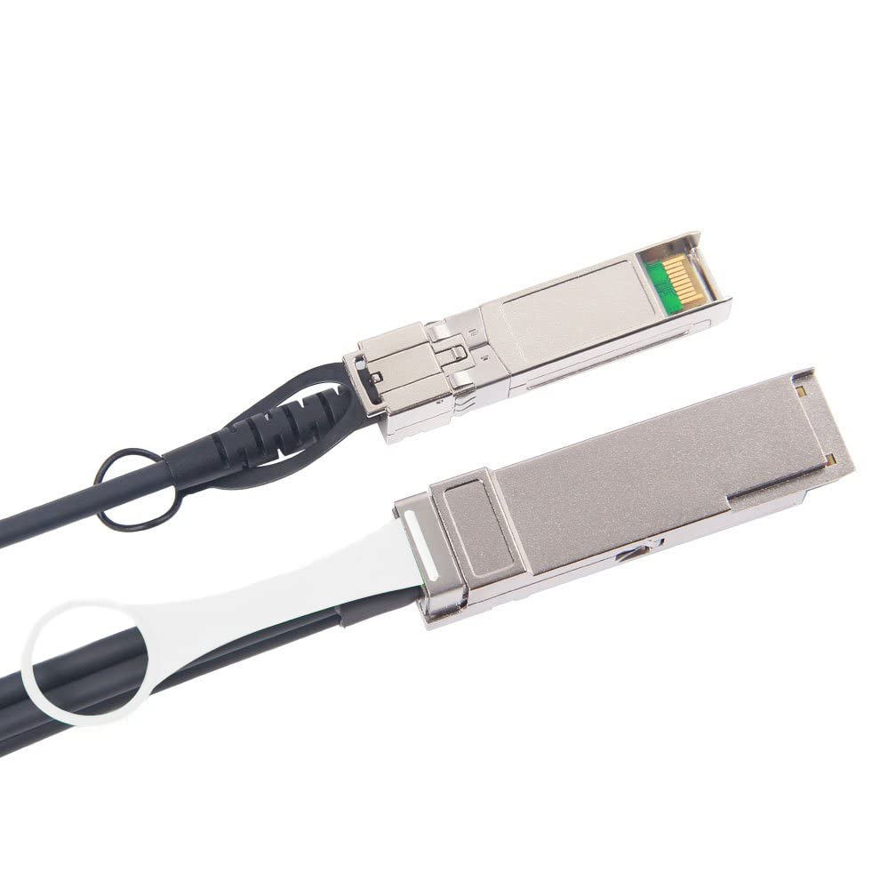10Gtek 40G QSFP+ to 4xSFP+ Breakout DAC for Cisco QSFP-H40G-CU5M - 40GBASE-CR4 Passive Direct Attach Copper Twinax QSFP to SFP Cable for Cisco