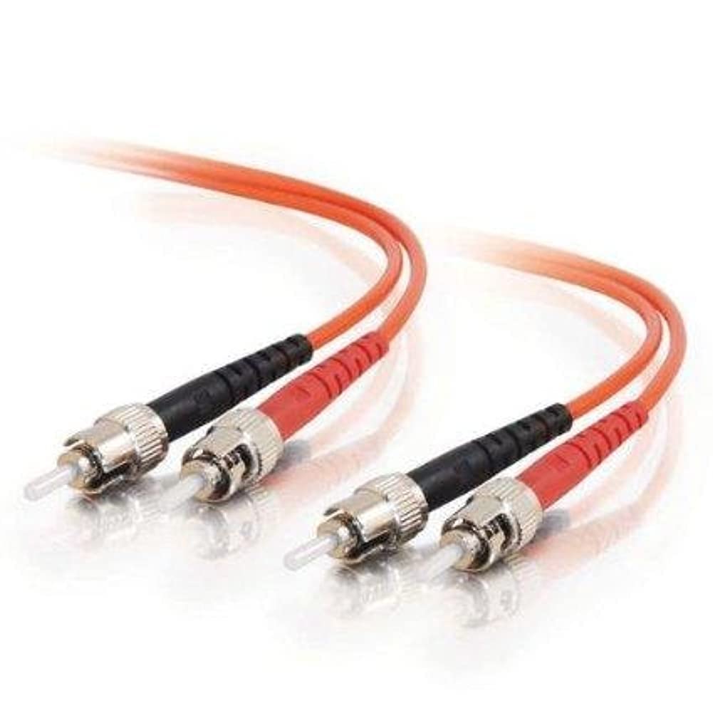 Fiber Optic Patch Cable, St-St, 62.5 125 Multimode Duplex, Orange, 8m