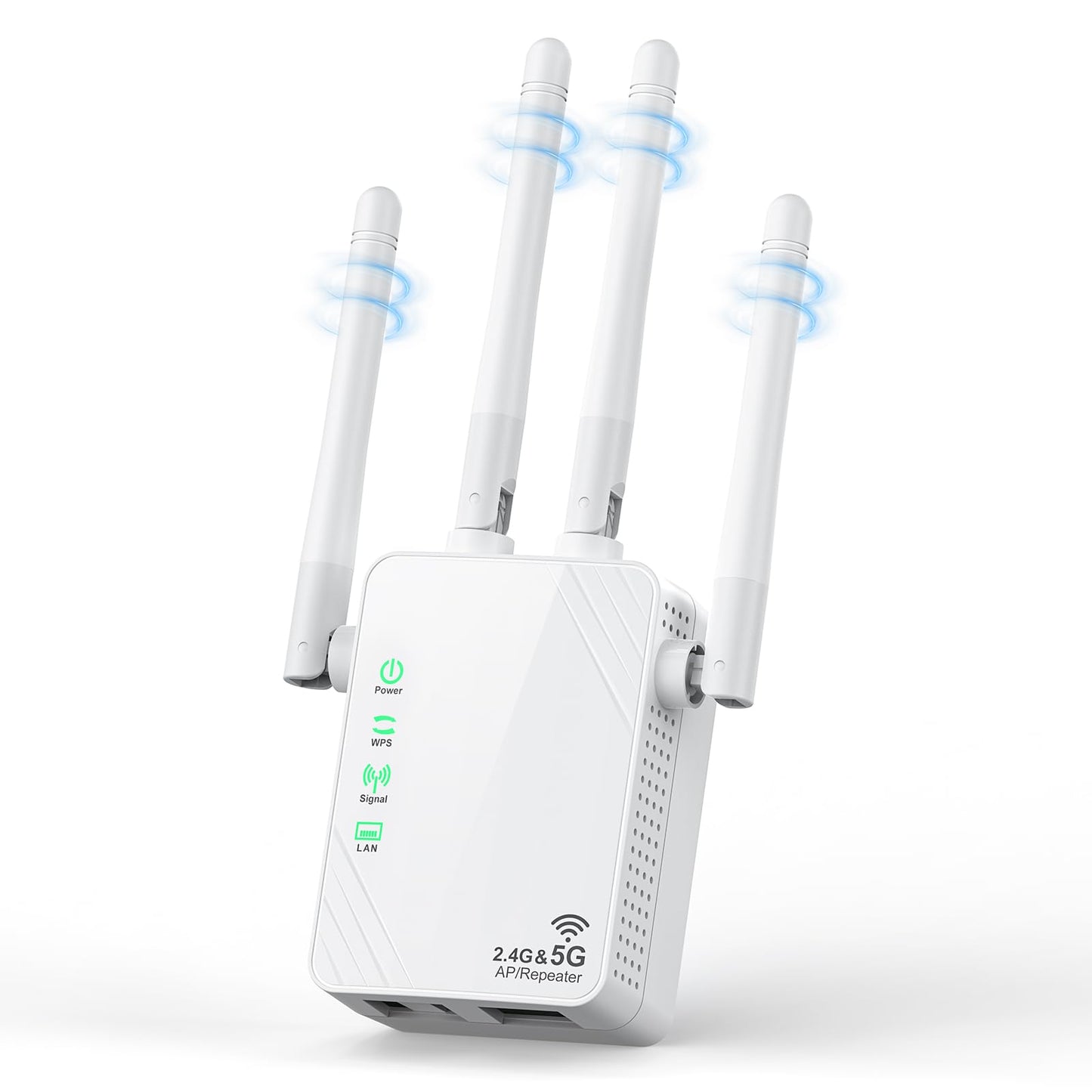 WiFi Extender Signal Booster for Home, Dual Band 1200Mbps Internet Extender WiFi Booster Up to 12888 Sq.ft Coverage and 105 Devices, WiFi Repeater