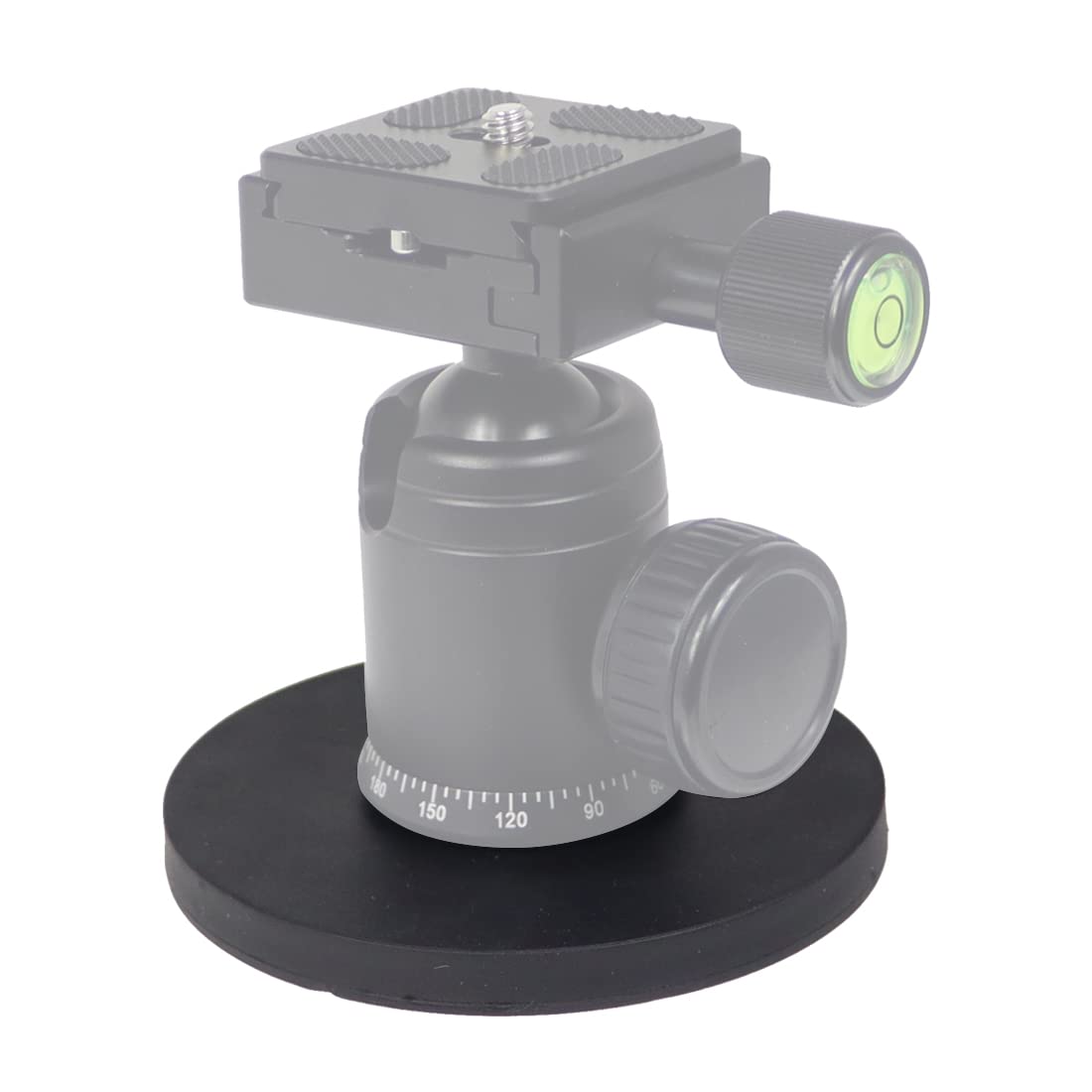 NovelGoal Magnetic Magnet Car Motorcycle Suction Cup 88mm/ 66mm/43mm 1/4 Screw Mount SLR Action Cameras Accessories Compatible with Go-pro Camera