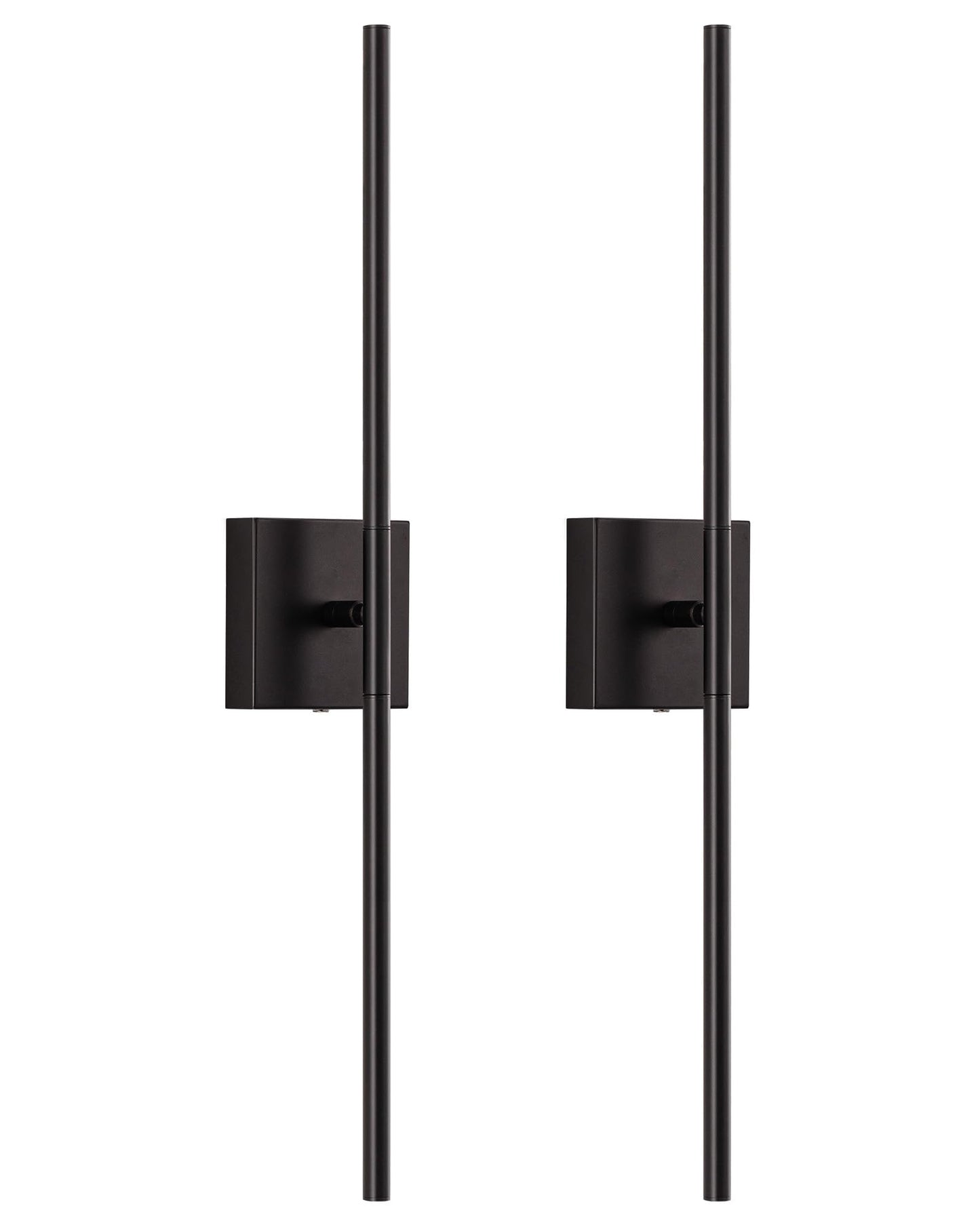 KDG Cordless Wall Sconces Set of 2, Wireless 5200mAh Rechargeable Battery Operated LED Wall Lamps with Remote, 360° Rotate Lightings for Wall