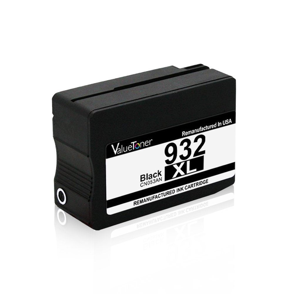 ValueToner Remanufactured Ink Cartridge Replacement for HP 932XL 932(2 Black) for HP Officejet 6600, Officejet 6700, Officejet 7612, Officejet 6100