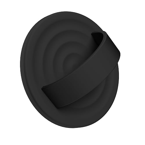 HSAOHD Magnetic Phone Grip Ring, Compatible with MagSafe, Upgraded Liquid Silicone for Secure Comfort, Rotating Finger Loop Ring Grip Holder