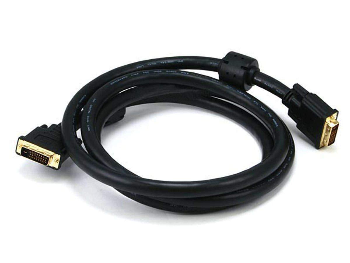 Monoprice 6ft 24AWG CL2 Dual Link DVI-D Cable - Black