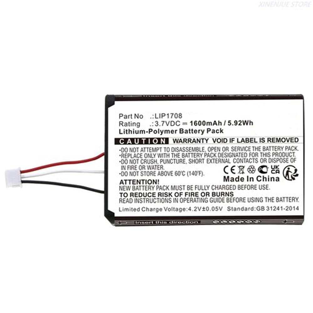 MPF Products LIP1708 Battery Replacement Compatible with Sony PlayStation 5 PS5 DualSense Wireless Controller CFI-1015A, CFI-ZCT1W with Installation