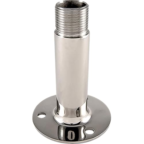 KJM M201, 4" Stainless Steel Antenna Mount with 1"-14 Thread