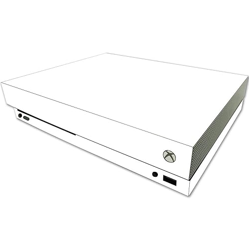 MightySkins Skin Compatible with Microsoft One X Console Only - Solid White | Protective, Durable, and Unique Vinyl Decal wrap Cover | Easy to Apply