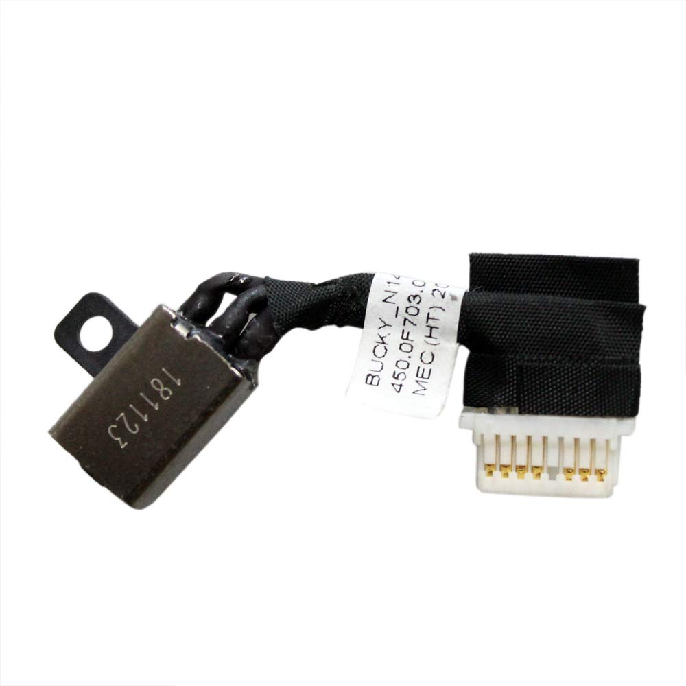 GinTai DC Power Jack Harness Cable Socket Plug Charging Port Replacement for Dell in-spiron 14 5480 5580/5485 5488 5498 5590 5598 Vostro 5481 5581