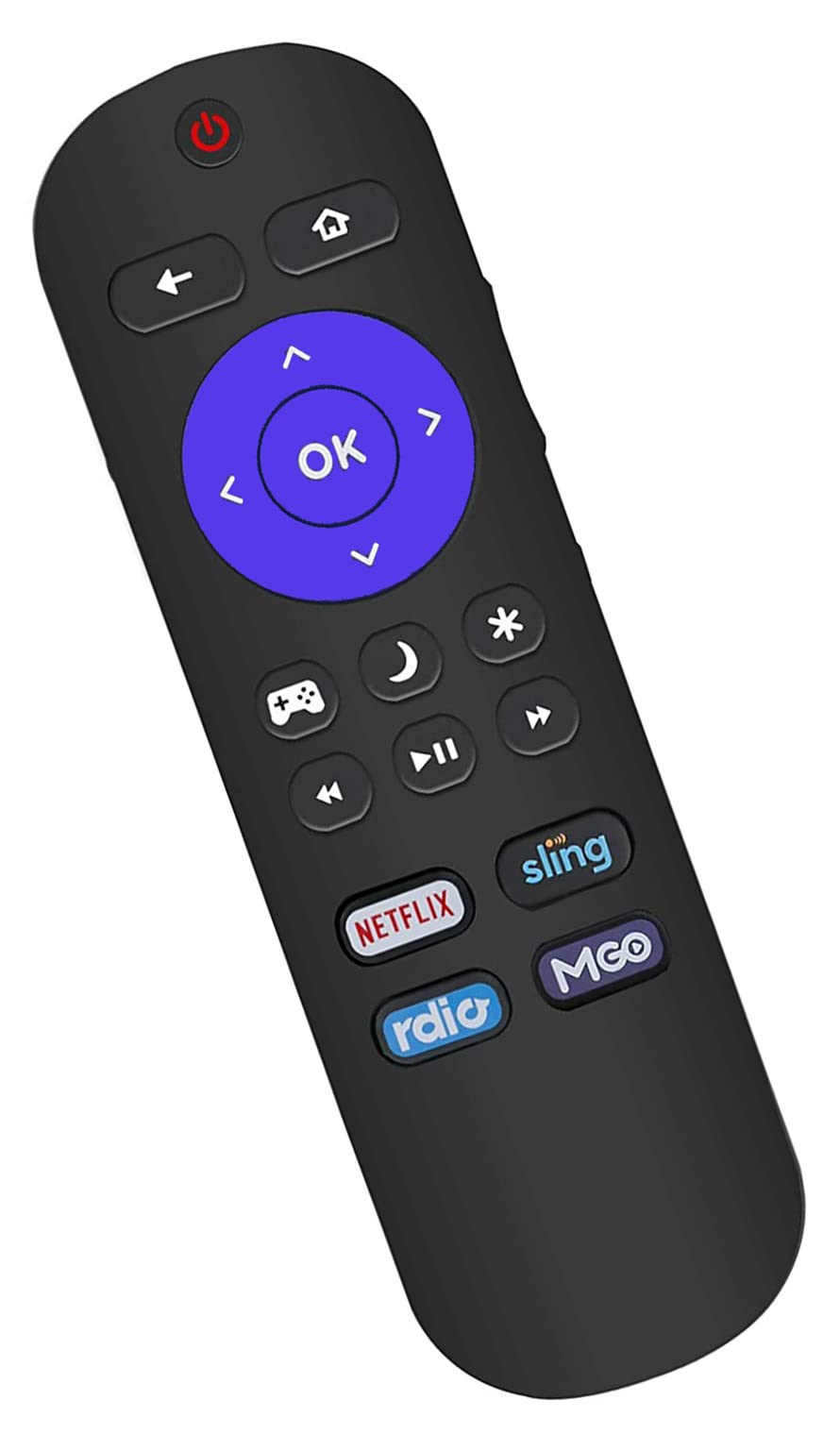 Universal Remote Control Replacement for Insignia Roku TV - Volume Control & Power Button - No Pairing Needed