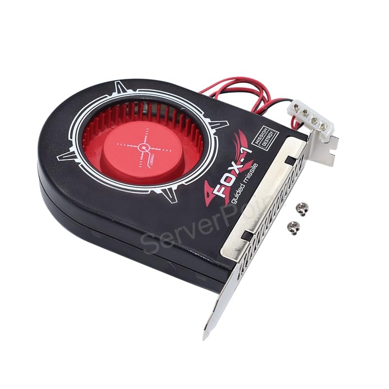 for PC Computer Chassis Case Heat Sink PCI Fan 2200RPM IDE Molex Power Radiator Blower Fox-1 Blow 12V 2-Pin Long Life Cooler Fan