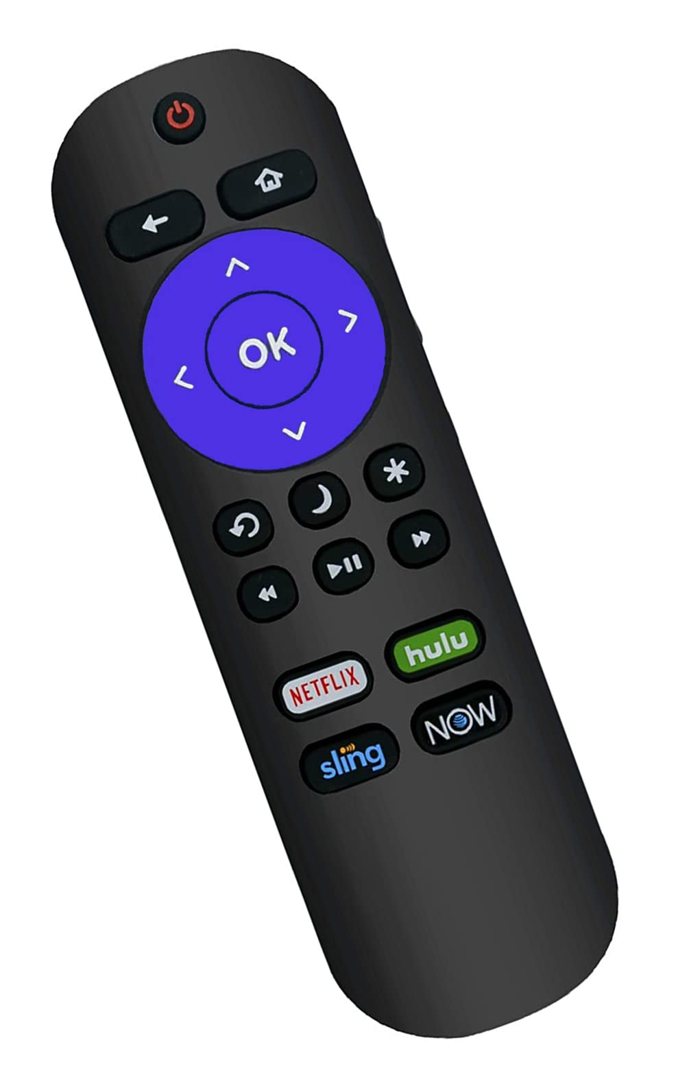 Universal Remote Control Compatible with All Hisense-Roku TV & Sharp-Roku TV Remote, No Setup Required