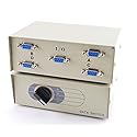 CablesOnline 4-Way Metal ABCD DB9 Manual Rotary Switch Box (SB-023)