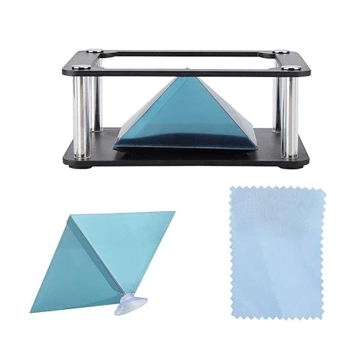 Hologram Watch, 3D Hologram Smartphone Holographic Display Stands Projector 3.5-6inch for Corporate Product Display, Cartoon Interaction and Personal