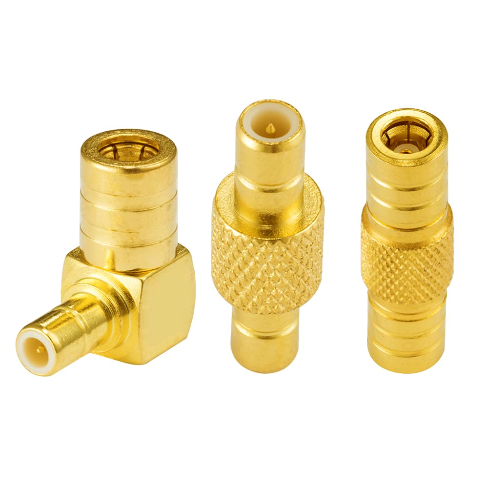 POBADY SMB Adapter Kit: 3 Types SMB Male/Female Adapter, Auto Radio Coaxial Car Radio for FM/AM Antenna