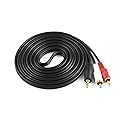 DTOL 3.5mm Male Audio Video Extension Cable RCA Male Extension 3.5mm to RCA Cable 9 Feet