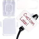 Heavy Duty, Strong 10-Inch Zip Ties and Reusable Label Boxes 50 Pk. Box Attaches to Sturdy Cord Bundler for Desk, PC and Desktop Cable Management.